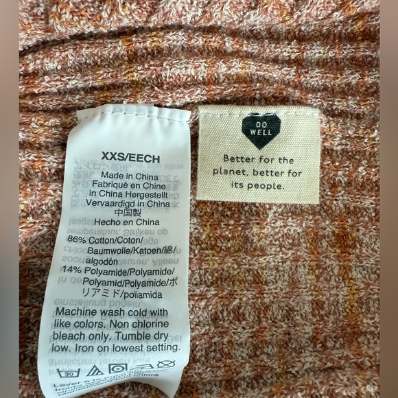 Madewell Marled Shaw Buttonfront Top - Tiger - XXS - Unworn - Picture 5 of 5